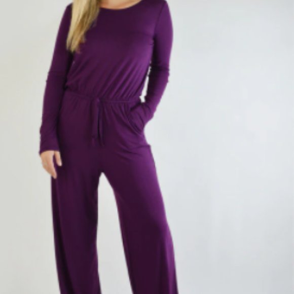 Pants - BLACK Romper Longsleeve PLUS SIZE